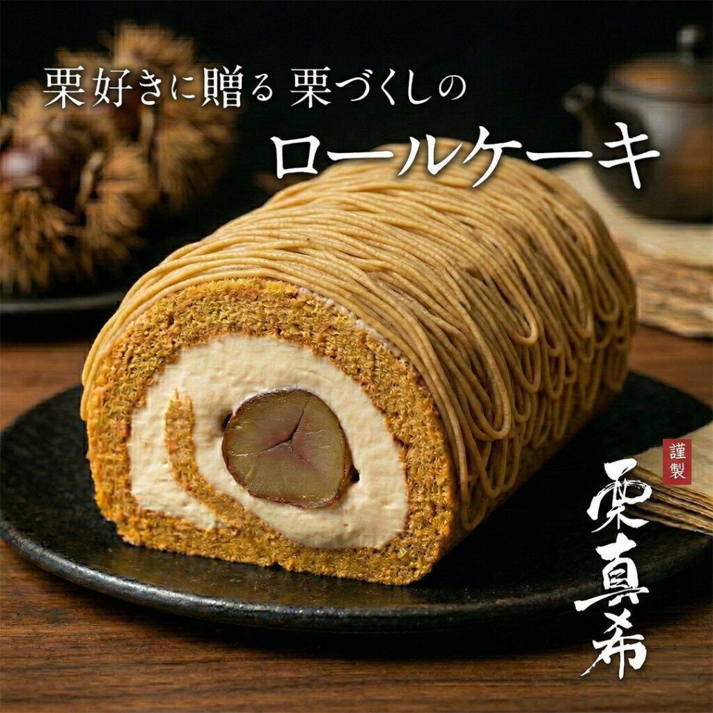 モンブラン ロールケーキ 秋