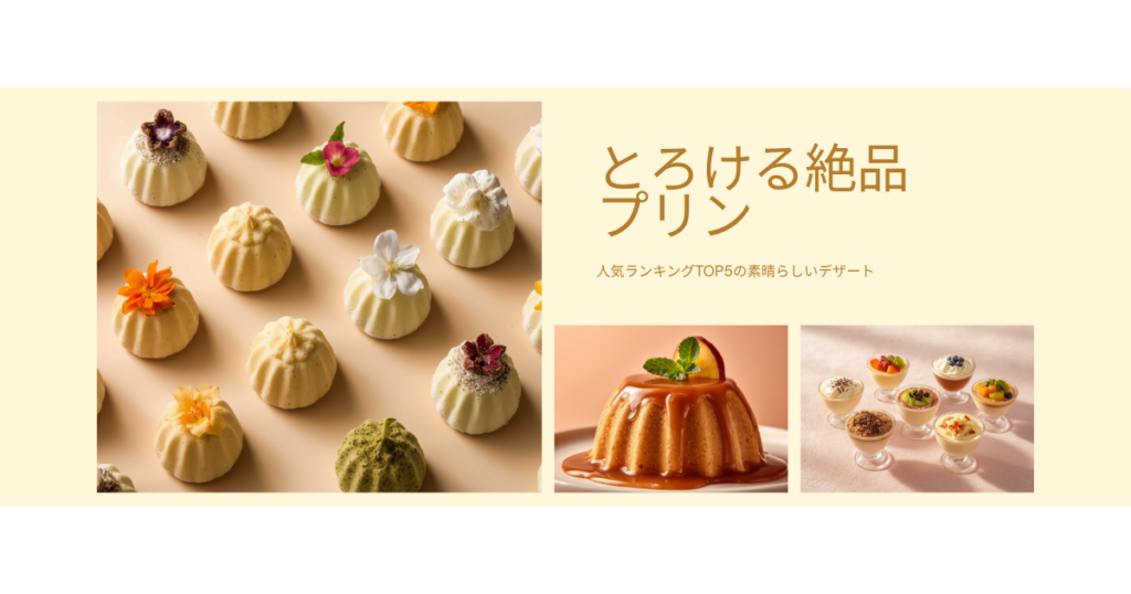 とろける絶品プリン人気ランキングTOP5｜ぷるぷる・とろとろ名店の味をお取り寄せ完全ガイドのアイキャッチ画像
