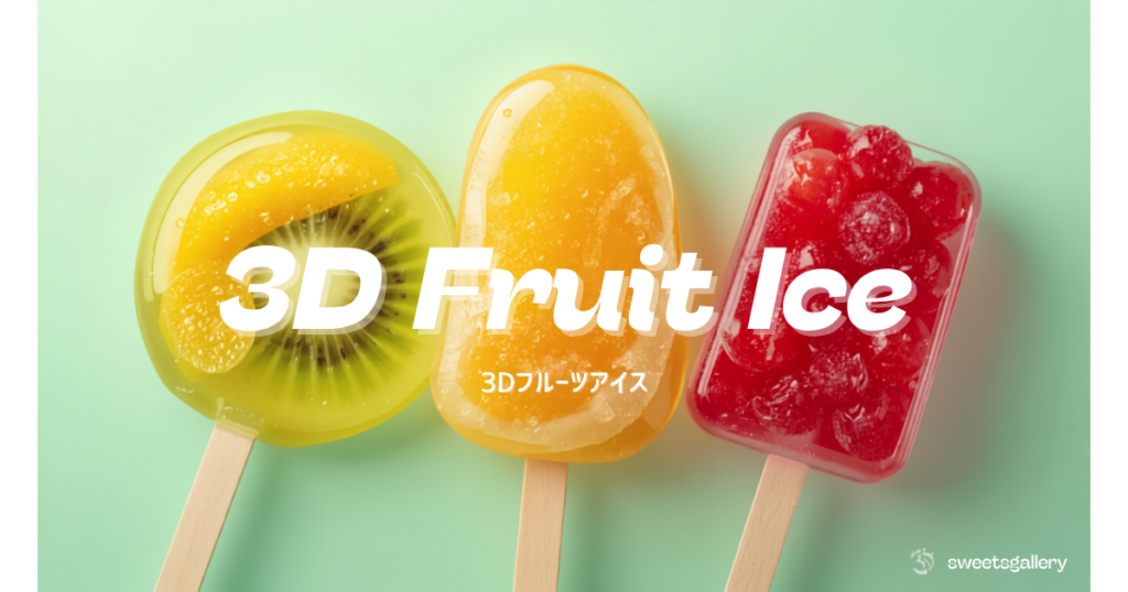 話題の3Dフルーツアイスとは？韓国発SNS映えスイーツを徹底解説のアイキャッチ画像